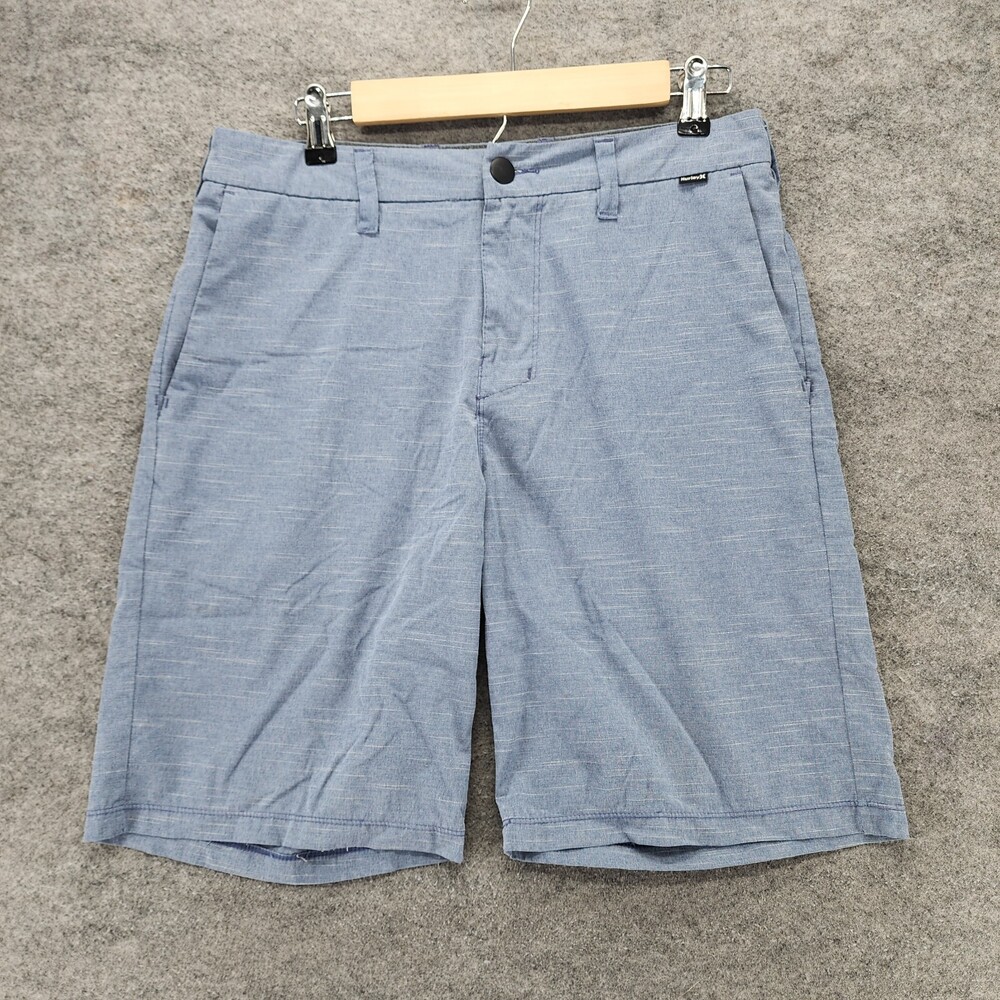 Hurley Shorts Mens 30 Phantom Blue Mid Rise 32" Waist